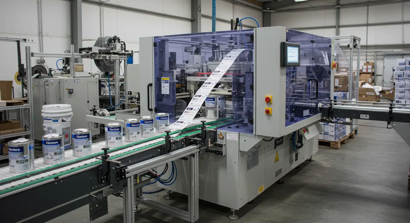 Paint labelling machine