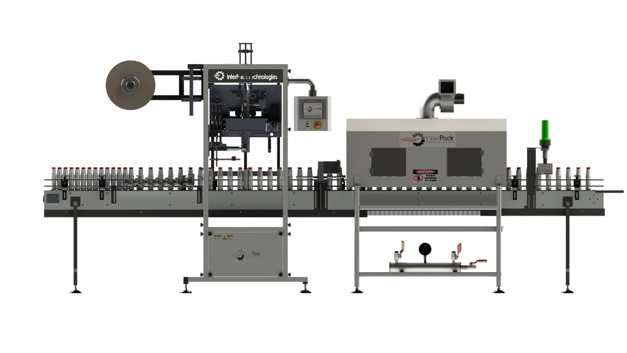 high-speed sleeve applicator for glass and plastic bottles