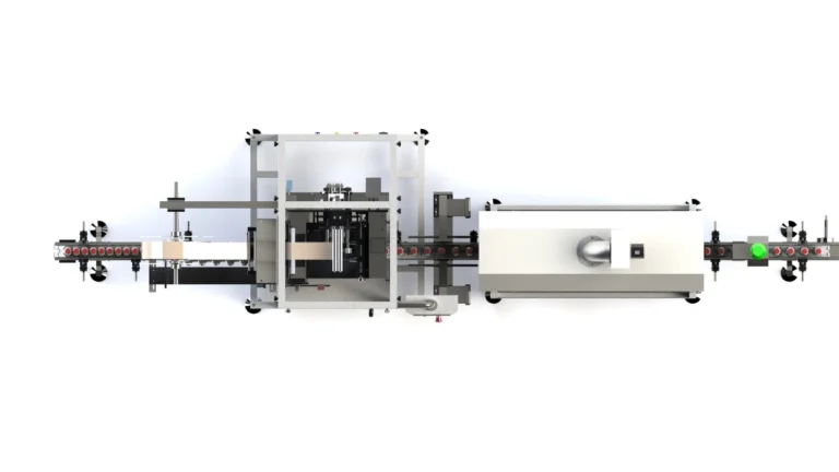 Sleeve applicator machine features a stainless steel design